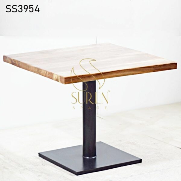 Straight Line Iron Base Dining Table Straight Line Iron Base Dining Table