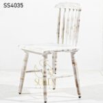 White Distress Carved Chair White Distress Carved Chair 1