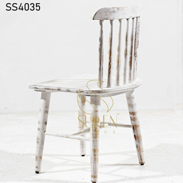 White Distress Carved Chair White Distress Carved Chair 2 1