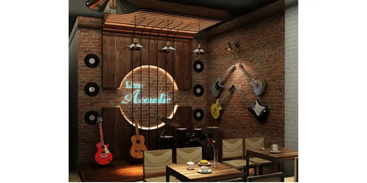 10+ Low Budget Small Cafe Interior Design Ideas to Attract More Customers 7 A statement wall-10+ Low Budget Small Cafe Interior Design Ideas to Attract More Customer-surenspace