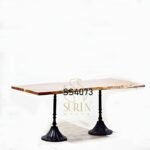 Black Casting Legs Live Edge Restaurant Table