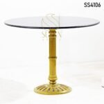 Black Marble Round Table Design