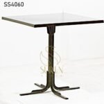 Dark Grey Square Metal Table