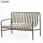 Green Metal Outdoor Two Seater
