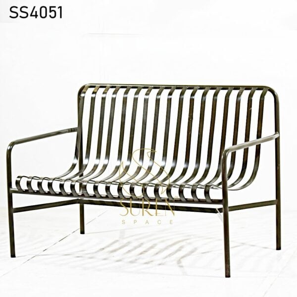 Green Metal Outdoor Three Seater Green Metal Outdoor Two Seater