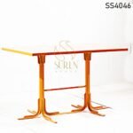 Orange Powder Coating Outdoor Table