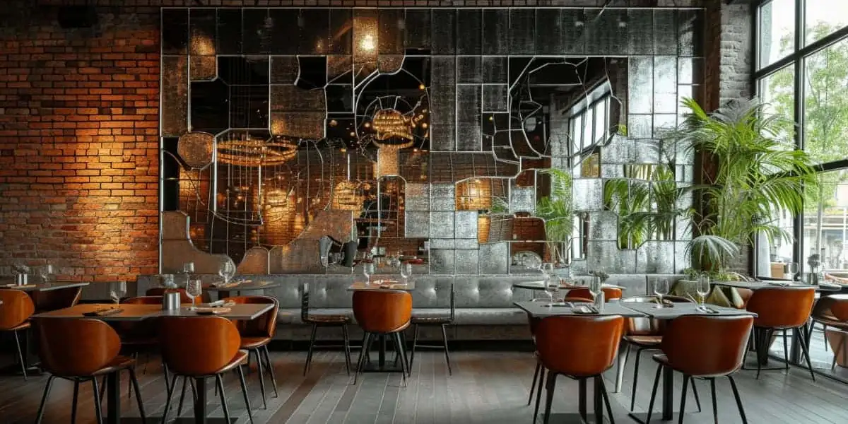 10+ Low Budget Small Cafe Interior Design Ideas to Attract More Customers 8 Prop up mirrors on the wall to take full advantage of the sunlight-10+ Low Budget Small Cafe Interior Design Ideas to Attract More Customers-surenspace