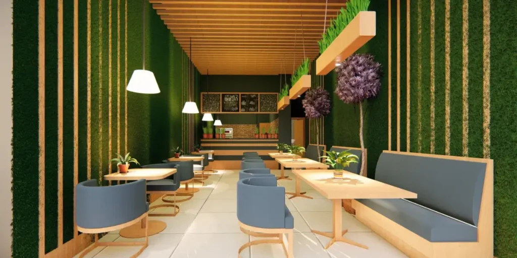 10+ Low Budget Small Cafe Interior Design Ideas to Attract More Customers 2 Make a strong first impression-10+ Low Budget Small Cafe Interior Design Ideas to Attract More Customers-SUREN SPACE