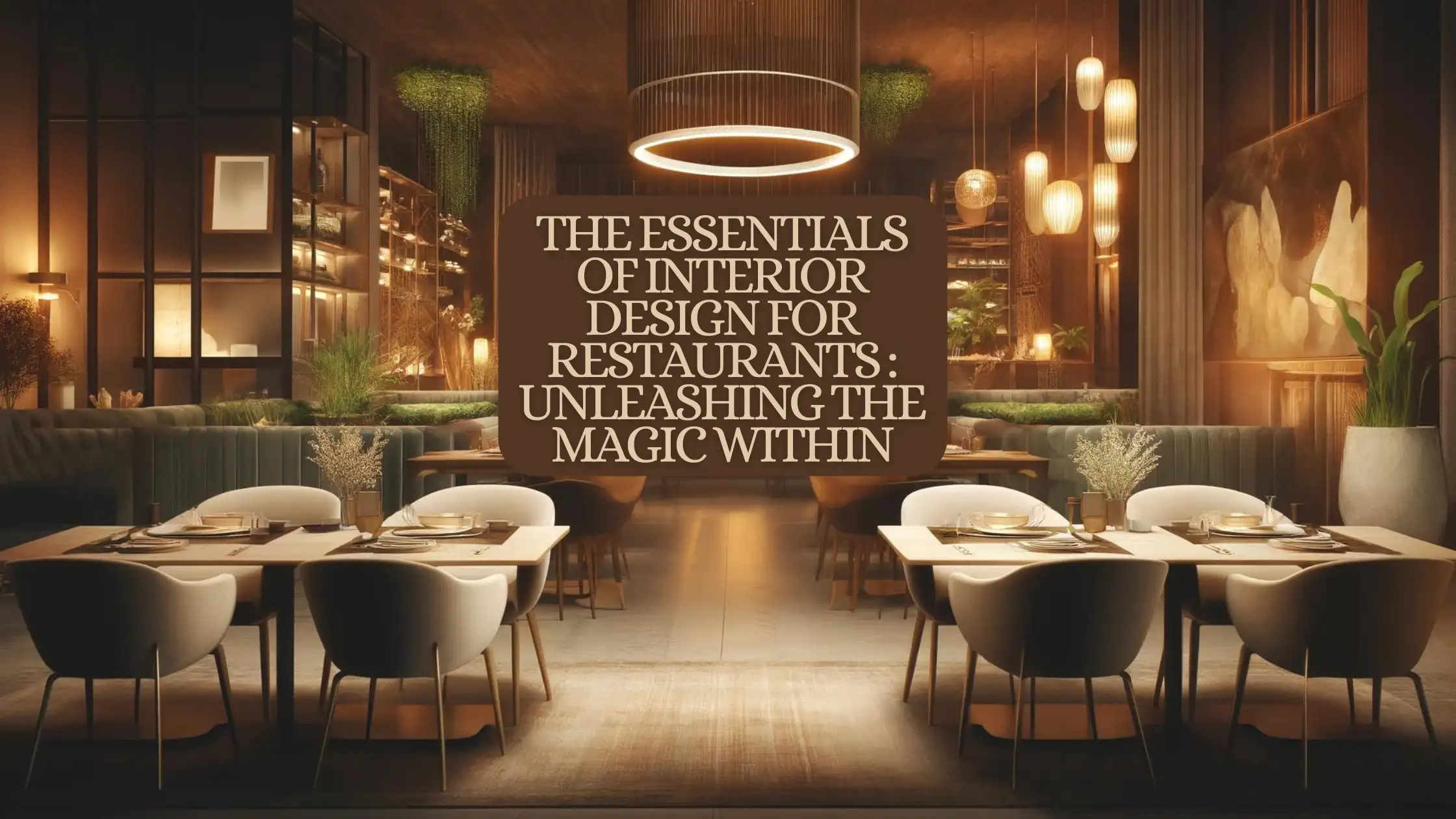 SUREN SPACE BANNER-The Essentials Of Interior Design For Restaurants Unleashing The Magic WithiN