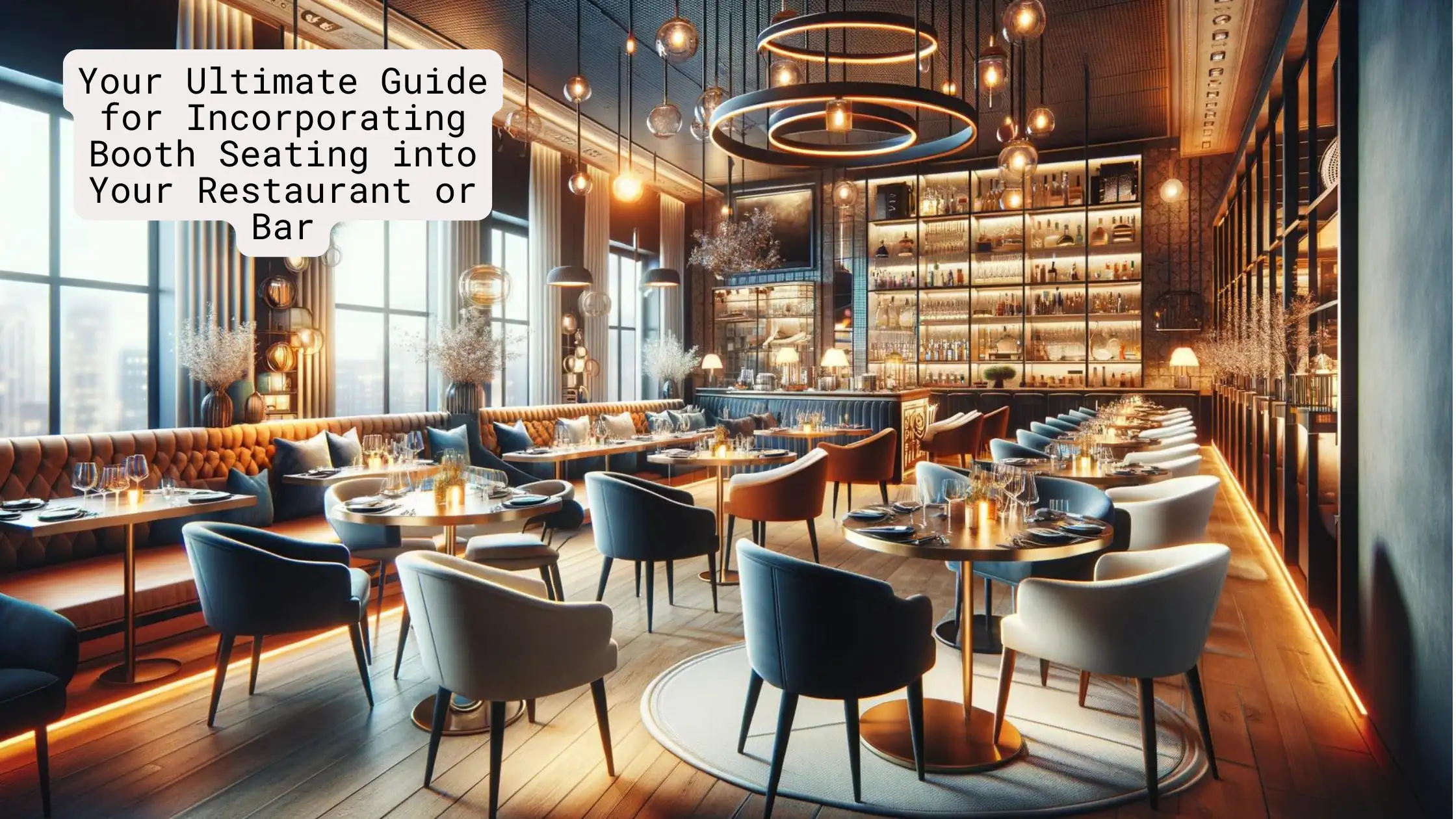 SUREN SPACE BANNER-Your Ultimate Guide for Incorporating Booth Seating into Your Restaurant or Bar