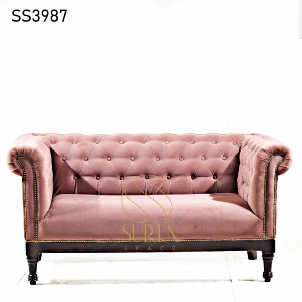 Wooden Legs Tufted Chesterfield Sofa Wooden Legs Tufted Chesterfield Sofa 2