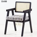 Black Matt Cane Restaurant Chair