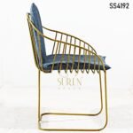 Golden Metal Loose Upholstery Chair Golden Metal Loose Upholstery Chair 2