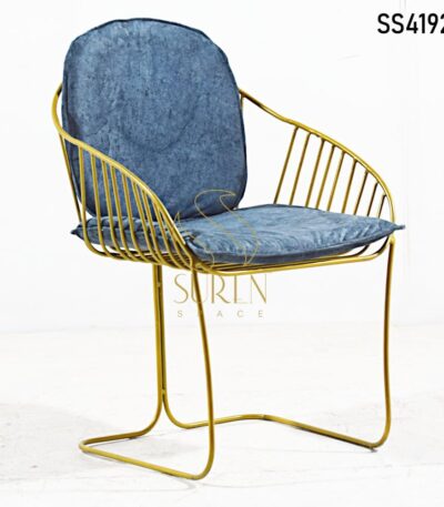 Golden Metal Loose Upholstery Chair
