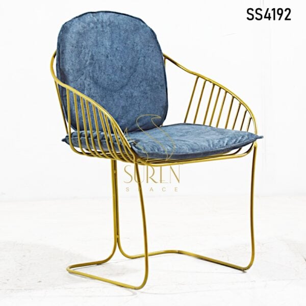 Golden Metal Loose Upholstery Chair