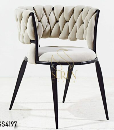 Industrial Fabric Weaving Modern Chair