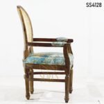 Printed Fabric Cane Back Chair Printed Fabric Cane Back Chair 3 1