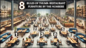 SUREN SPACE BANNER-8 RULES OF THUMB RESTAURANT FURNITURE BY THE NUMBERS