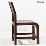 Solid Wooden Chair with Walnut Finish Solid Wooden Chair with Walnut Finish 1