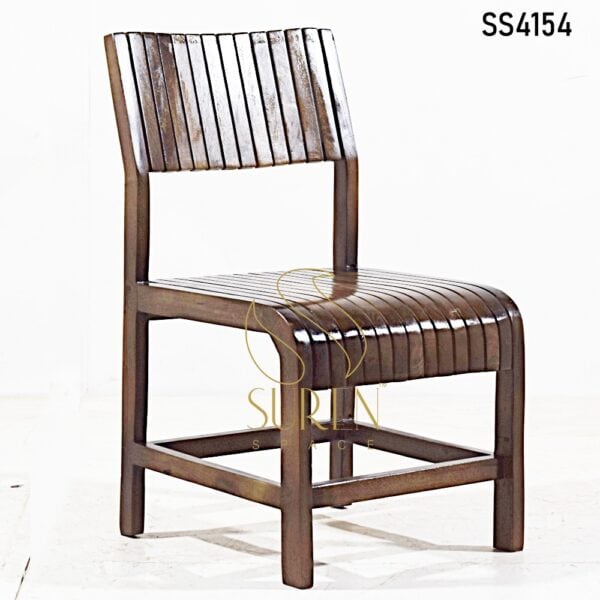 Camping Tent Furniture : Manufacturer from Jodhpur India Solid Wooden Chair with Walnut Finish 3
