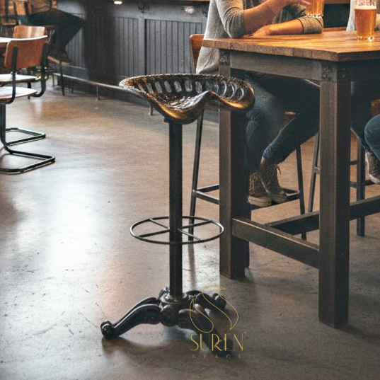 cast iron revolving high stool cast iron revolving high stool