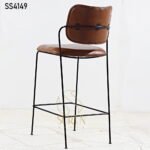 Metal Leatherette High Chair Design Metal Leatherette High Chair Design 1