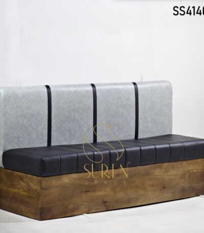 Solid Mango Wood Booth Sofa Design