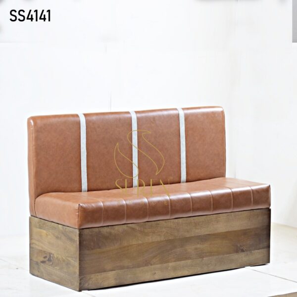 wooden furniture import from Indonesia Solid Wood Designer Booth Design