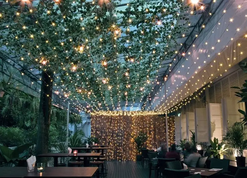 STRINGS OF LIGHT -13 Creative Bar Lighting Ideas to Make Your Space Shine-SURENSPACE