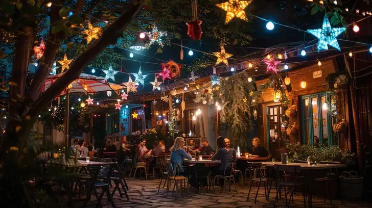 Starry lights OF LIGHT -13 Creative Bar Lighting Ideas to Make Your Space Shine-SURENSPACE