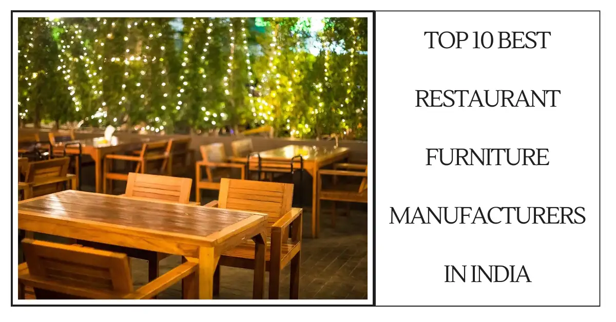 Top 10 Best Restaurant Furniture Manufacturers in India-SURENSPACE