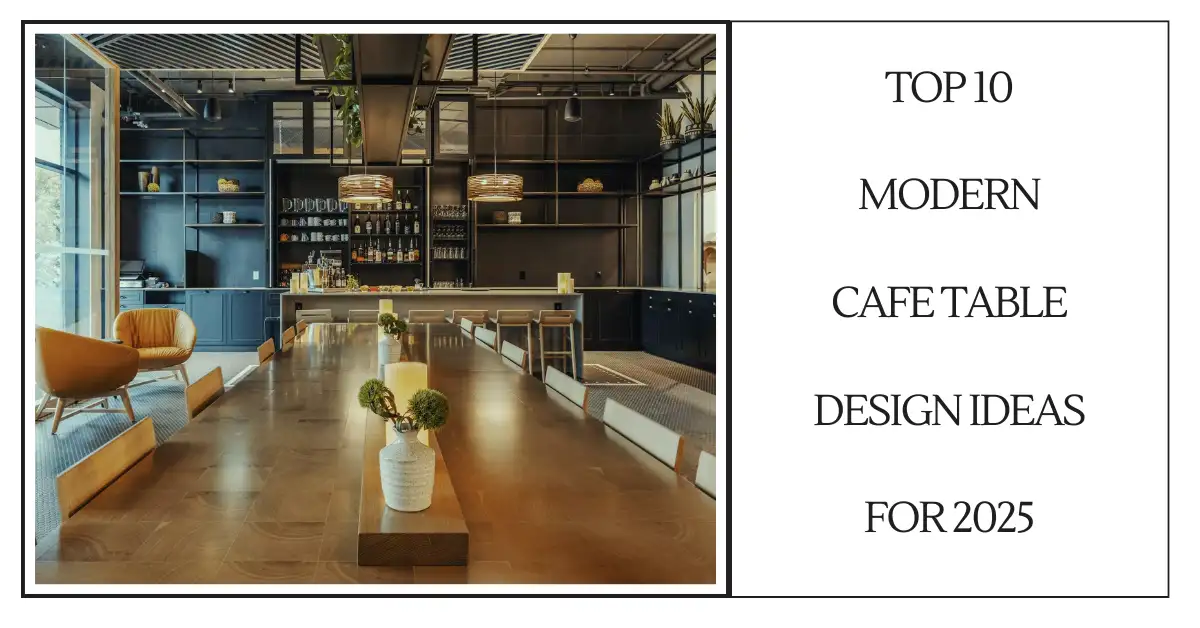 Top 10 Modern Cafe Table Design Ideas for 2025-SURENSPACE