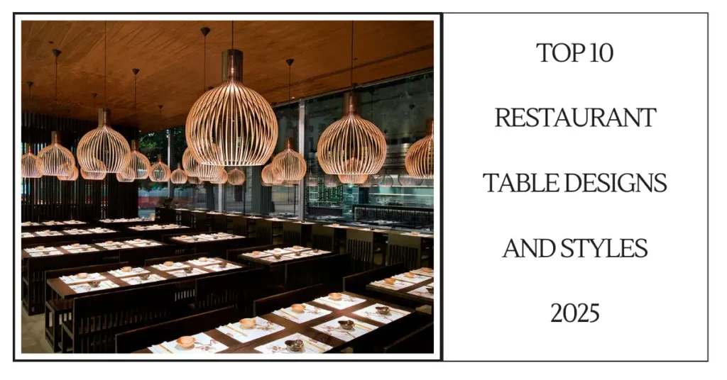 Top 10 Restaurant Table Designs and Styles 2025-SURENSPACE