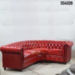 L Shade Tufted Chesterfield Sofa
