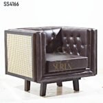 Natural Cane Hotel Lobby Single Seater