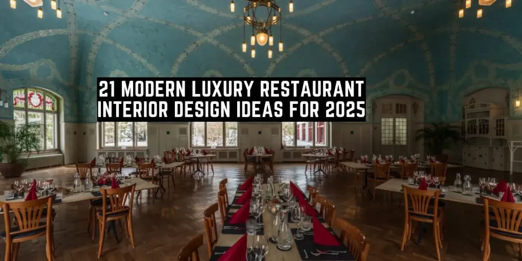 21 Modern Luxury Restaurant Interior Design Ideas for 2025-SURENSPACE