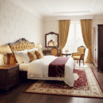 Carved Upholstered Resort Room Furniture