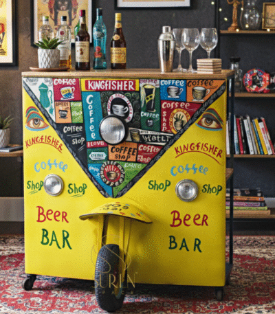 Hand Painted Wine Bar
