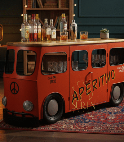 Red & Black Auto Wine Cabinet