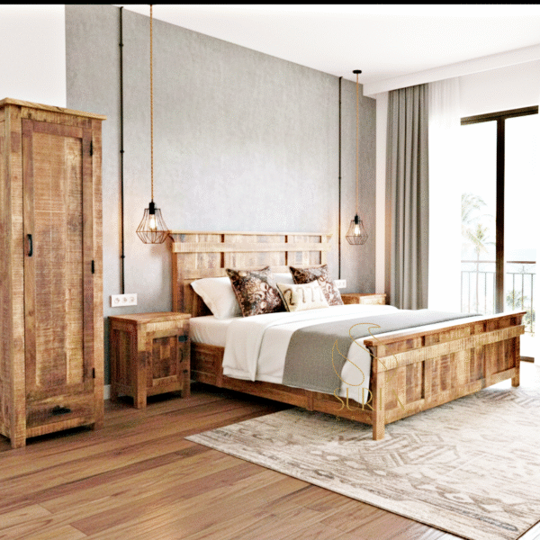 Ruff Wood Industrial Hotel Room Furniture