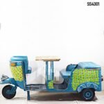 Handpainted Indian Tuk Tuk Restaurant Dining - Image 3
