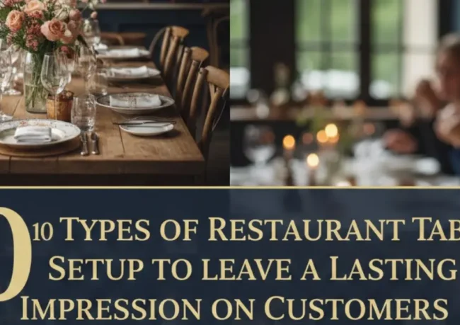 SUREN SPACE MAIN BLOG BANNER-10 Types of Restaurant Table Setup to Leave a Lasting Impression on Customers