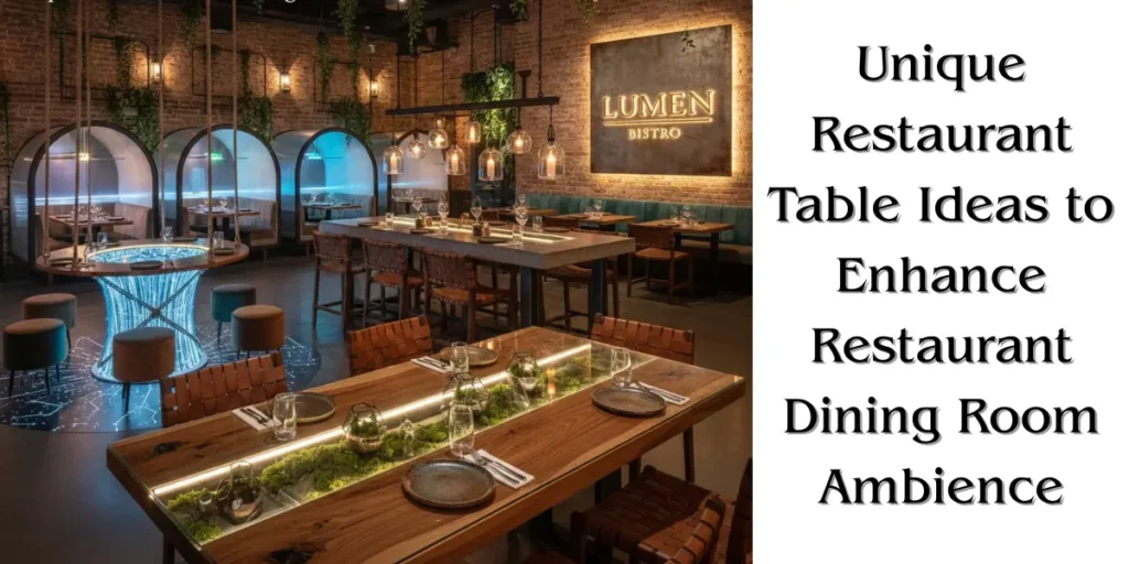 SUREN SPACE MAIN BLOG BANNER-Unique Restaurant Table Ideas to Enhance Restaurant Dining Room Ambience