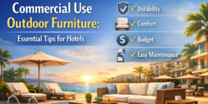 SUREN SPACE MAIN BLOG BANNER-Commercial Use Outdoor Furniture Essential Tips for Hotels