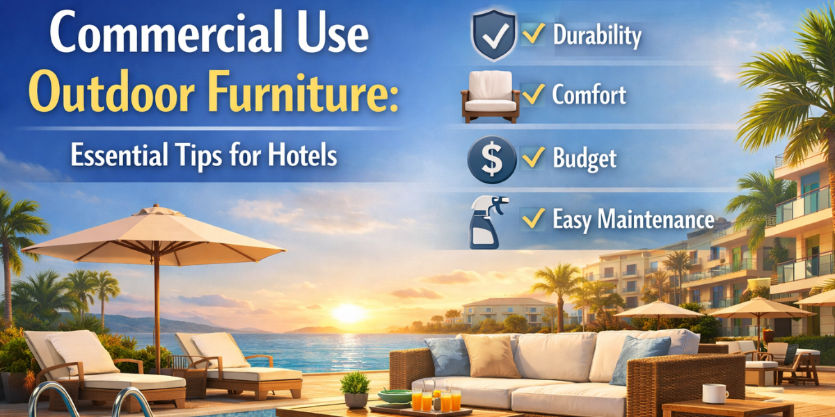 SUREN SPACE MAIN BLOG BANNER-Commercial Use Outdoor Furniture Essential Tips for Hotels